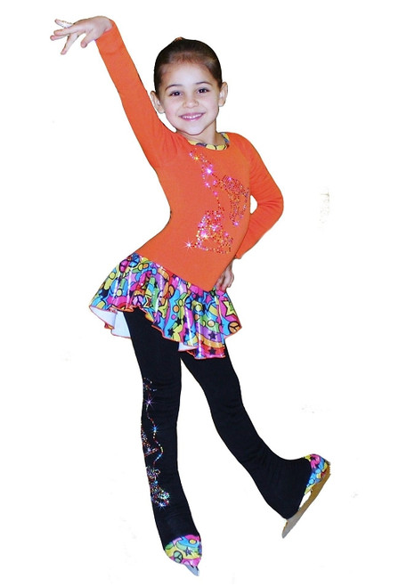 " Rainbow Skates" Ice Skating Outfit Gift Set
