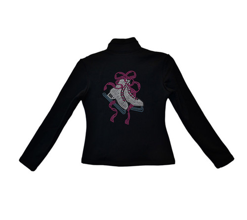 ChloeNoel Outfits - Figure Skating Pants P22 and J42 X Solid Polar Fleece Fitted Figure Skating Jacket - Double Skate (Clearance)