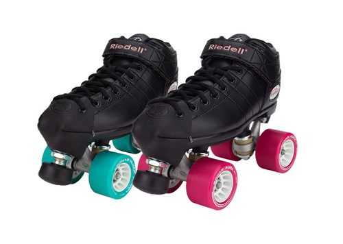 Riedell Quad Roller Skates - R3 Derby (Black)