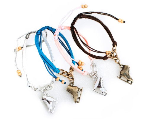 Ice Skating Jewelry - Fun Silver Bracelet
