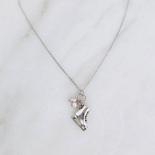 Ice Skating Jewelry - Necklace with Pearls