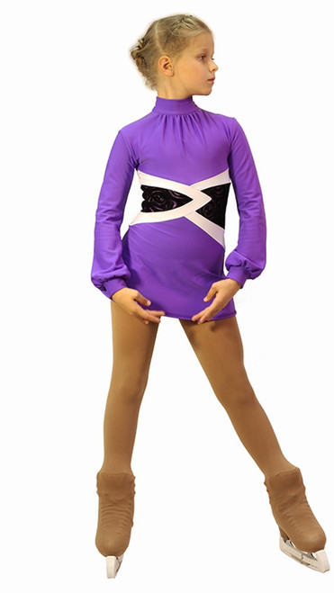 IceDress Figure Skating Dress-Thermal -  Jackson (Purple)