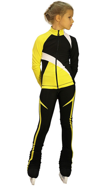 IceDress - IceDress Figure Skating Outfit - Thermal - Split (Yellow)