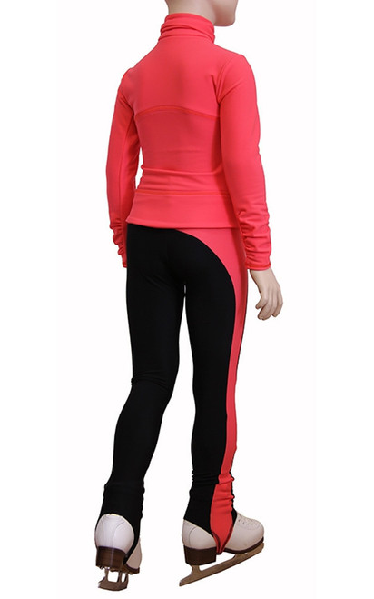 IceDress Figure Skating Outfit - Thermal - Drape-2 (Coral)