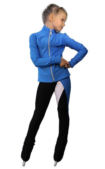 IceDress Figure Skating Outfit - Thermal - Twizzle-8 (Blue)