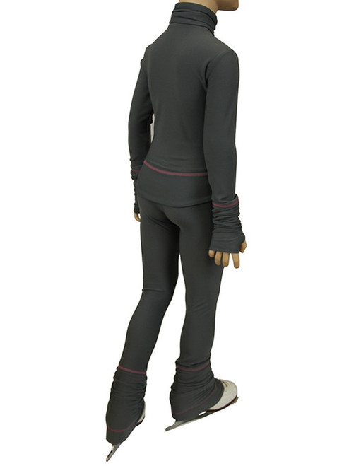 IceDress Figure Skating Outfit - Thermal - Drape (Gray)