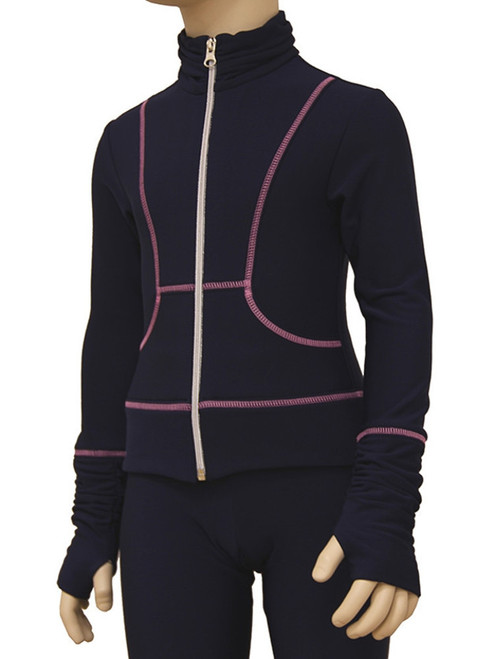 IceDress Figure Skating Jacket - Drape (Blue)