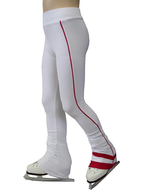 IceDress - Sweatpants -  Rays (White with Raspberry Lines)