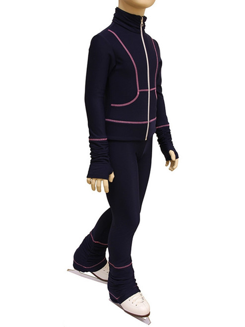 IceDress Figure Skating Pants - Drape (Blue)