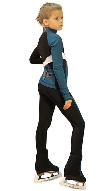 IceDress - IceDress Figure Skating Pants - Split (Turquoise)