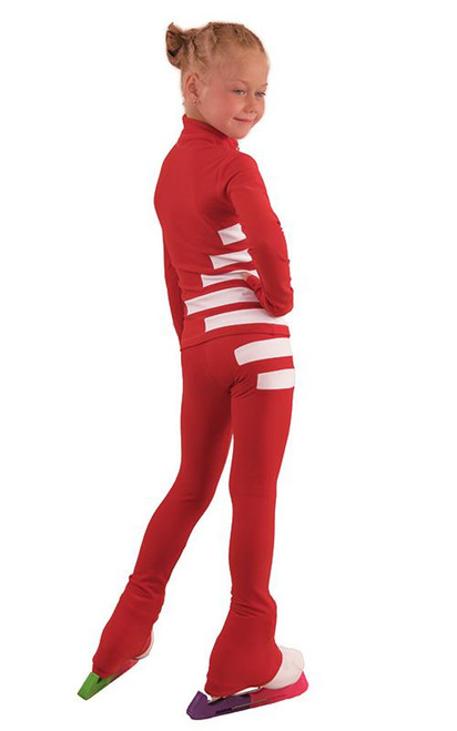 IceDress Figure Skating Outfit - Thermal - IceCode (Red with White)