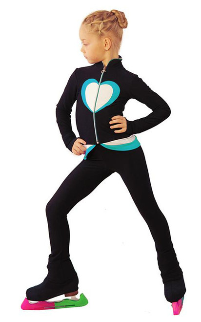 IceDress Figure Skating Outfit - Thermal - Tutti Frutti(Black, Turquoise, White)