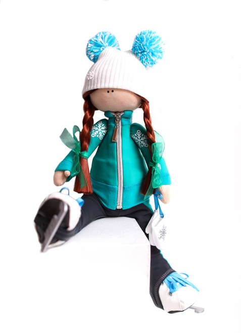 Tilda Doll by IceDress- Figure Skater - Snowflake (Mint)