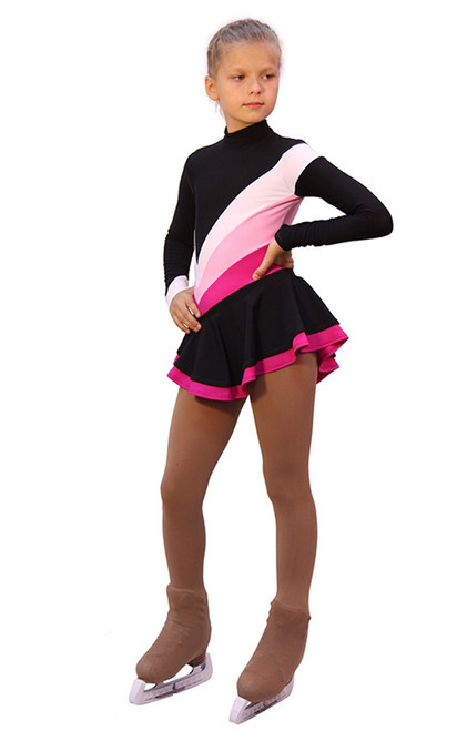 IceDress Figure Skating Dress - Thermal - Camel Spin (White, Pink,  Fuchsia)