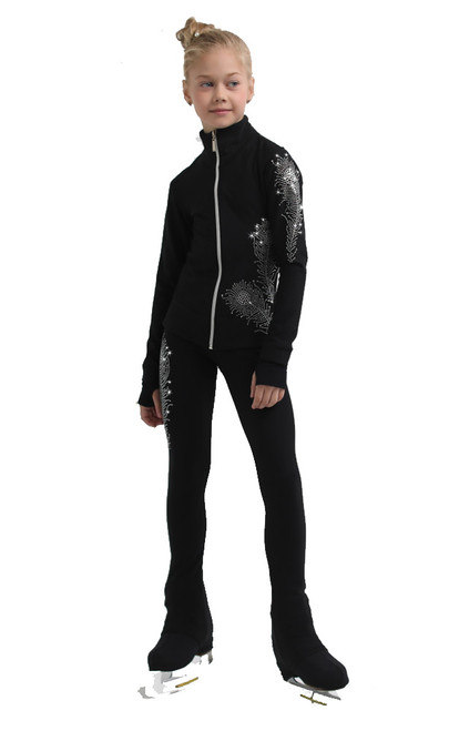 IceDress Figure Skating Outfit - Thermal - Firebird (Black)