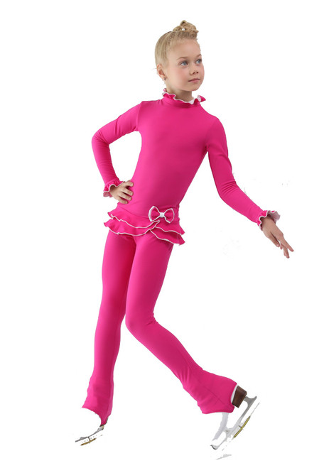 IceDress Figure Skating Outfit - Thermal - Minx (Fuchsia with White)