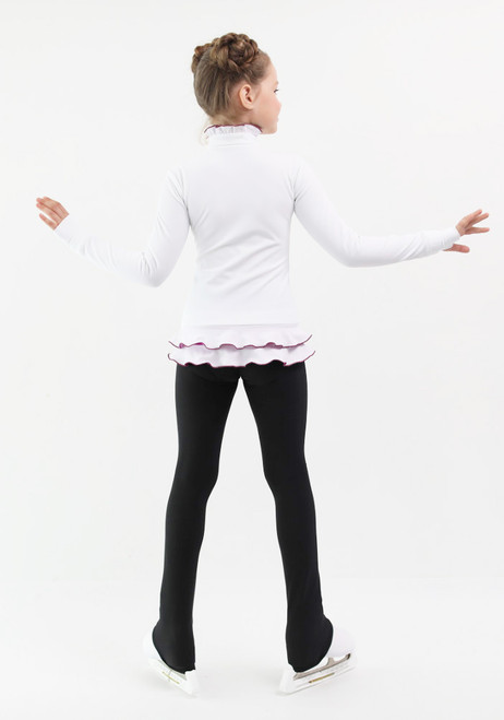 IceDress Figure Skating Jacket - Thermal - Minx (White, Purple, Black)