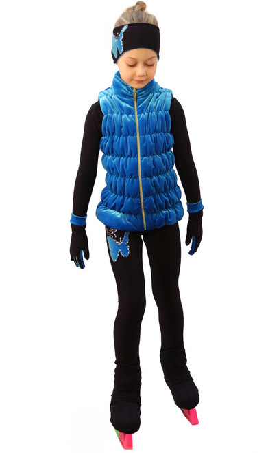 IceDress Figure Skating Vest - Thermal - Velvet (Blue)
