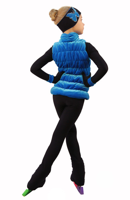 IceDress Figure Skating Vest - Thermal - Velvet (Blue)