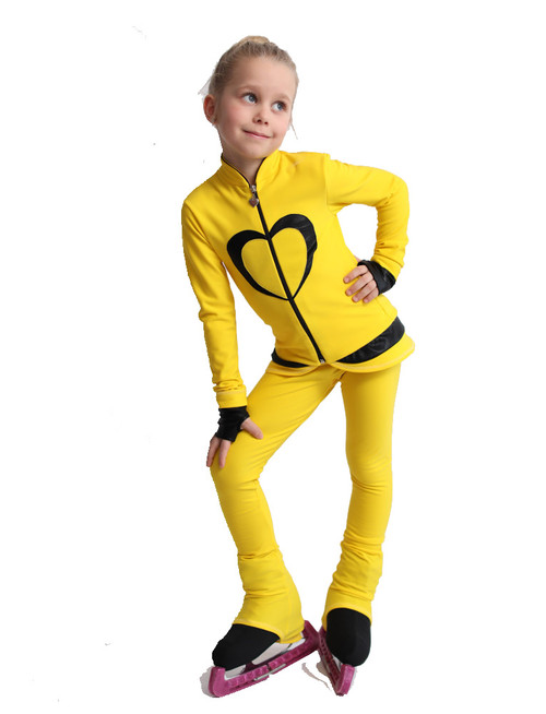 IceDress Figure Skating Outfit - Thermal - Tutti Frutti(Yellow, Black)