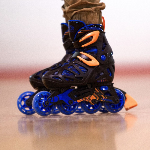 Roller Derby - Tracer Boy's Adjustable Inline Skates (Black/Blue)
