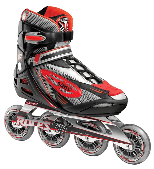 Roces Mens Inline Outdoor Skates - R-300 (Black/Red)