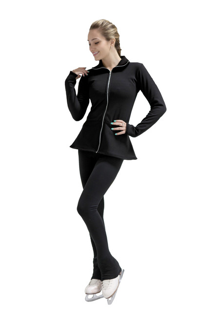 Kami-So Polartec Ice Skating Peplum Design Jacket - I Love Skating 5th view