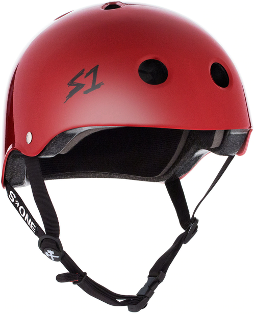 S1 Mini Lifer Helmet - Blood Red Gloss