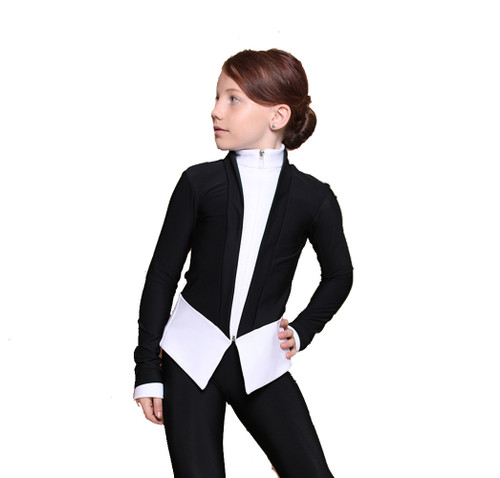 IceDress Figure Skating Pants - Thermal - Benefit (White and Black)
