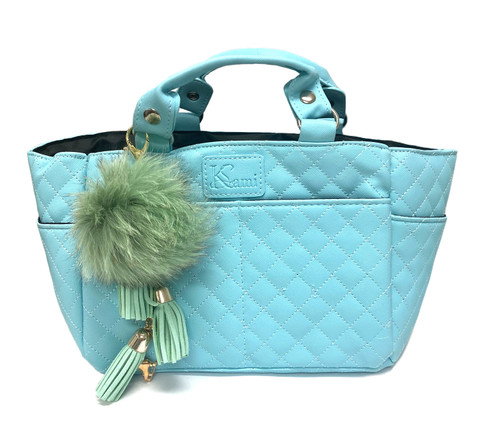 Kami-So Ice Skating Rink Tote - (Cloud Nine) with Green Charm