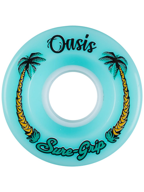 Sure Grip Outdoor Roller Skate Wheels  - Oasis (57mm x 33mm / 82A, Set of 8)