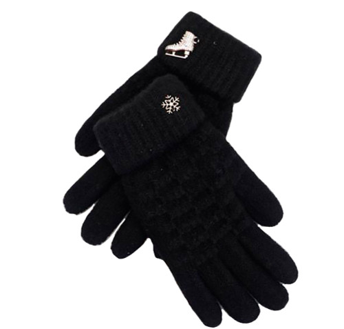 The Mini  Gliding Figure Skating  Gloves - Black
