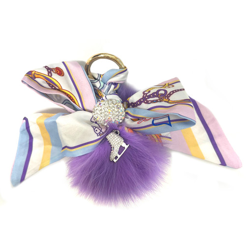 Bow Keychain - Purple