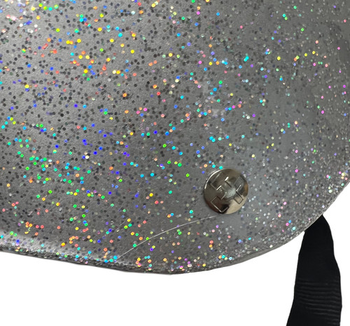S1 Mega Lifer Helmet - Silver Gloss Glitter- Size M Only (Refurbished)
