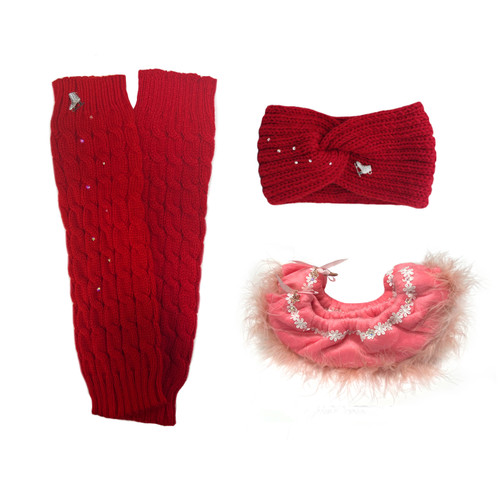 Melrose Ice Skating Warmers (Red), Ice Skating Headband (Red), The Sassy  Ice Skating Soakers (Peach) (10% OFF)