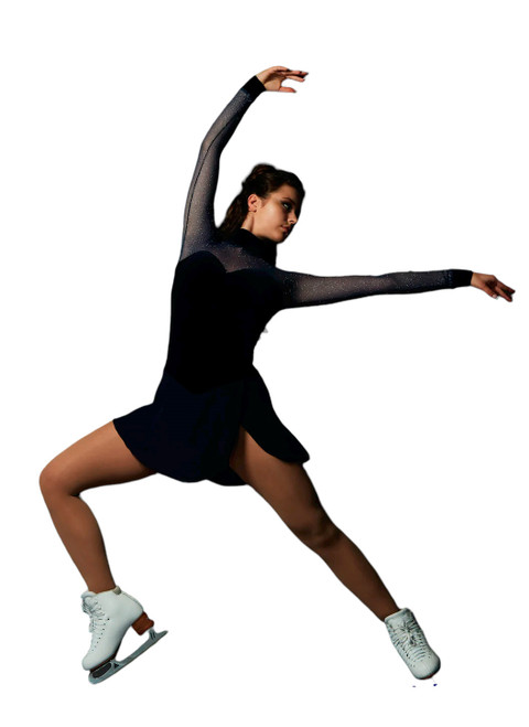 Elite Xpression - Velvet Sparkle Navy Dress