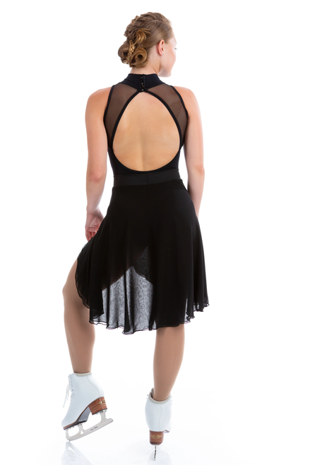 Elite Xpression - Black Chiffon Skirt  - Large Waist Band