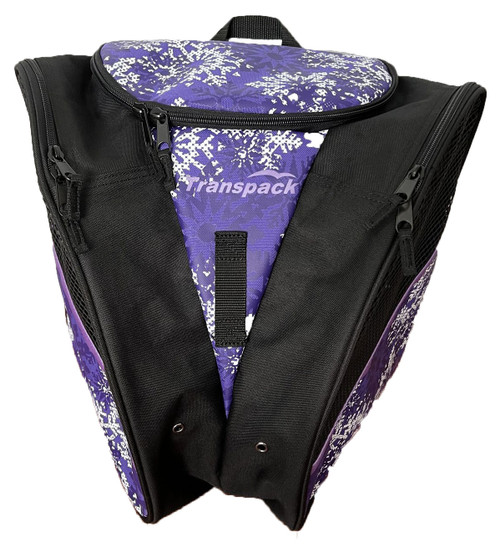 Transpack Ice Skating Bag with Print Design (Purple Snowflake)