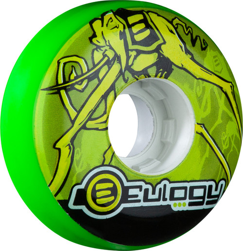 Eulogy Wheels Pro Eric Schrijn Retro Aggressive Inline Roller Skate Wheels (Set of 4)