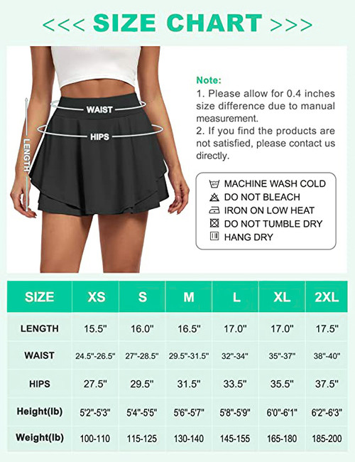 Skirt for Women with Pockets Shorts - Size M Only