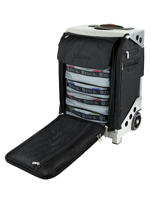 Zuca Travel Bag - Flyer Black Insert  And Silver Frame