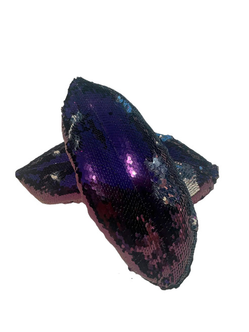 Kami So Metallic Flip Sequin Figure Skating Soakers - Purple, Silver