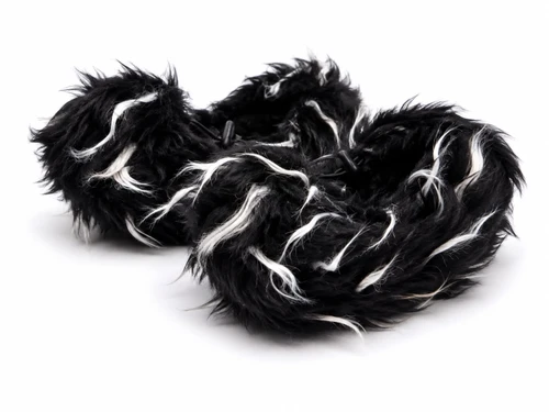 Figure Skating Furry Soakers FT11 - Black/White 