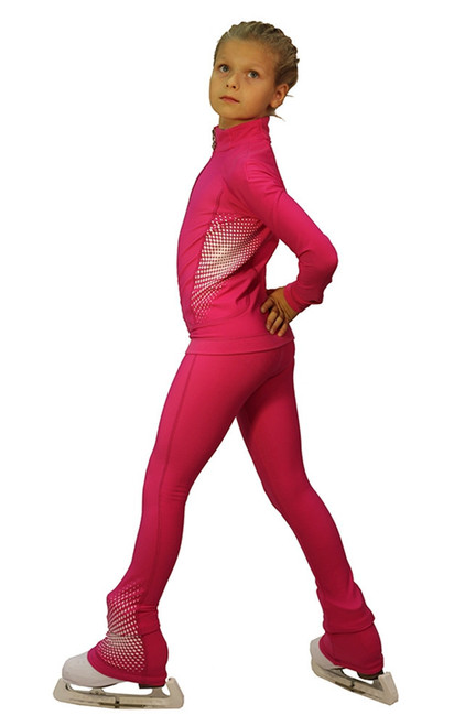 IceDress Figure Skating Outfit - Thermal -Disco (Fuchsia)