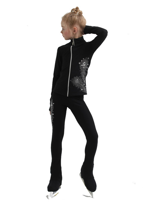 IceDress Figure Skating Outfit - Thermal - Firebird (Black)