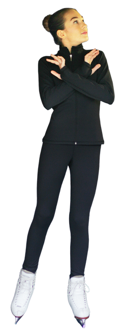 ChloeNoel PS711 Solid Color Skinny Yoga Off Ice Elite Figure Skating Pants w/ Front Pocket