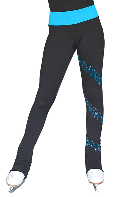 ChloeNoel PS96 Crystal Spiral Figure Skating Pants 2nd view