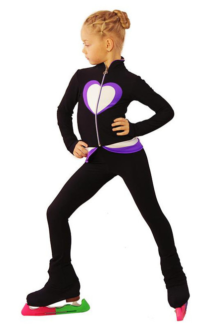 IceDress Figure Skating Outfit - Thermal - Tutti Frutti(Black, Purple, White)