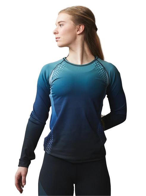 Elite Xpression - Performance Printed Ombre Shirt (Navy)