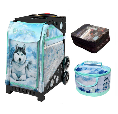 Zuca Sport Bag -  Husky with FREE Lunchbox and Small Utility Pouch (Black Frame)